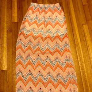 Chevon maxi skirt
